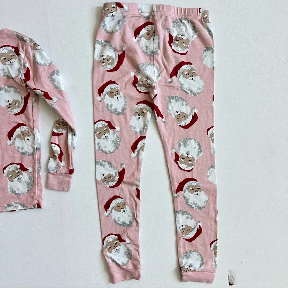 Carter's Pink Santa Kids Pajama Set Size 7
